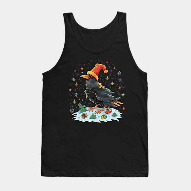 Crow Christmas Tank Top by JH Mart